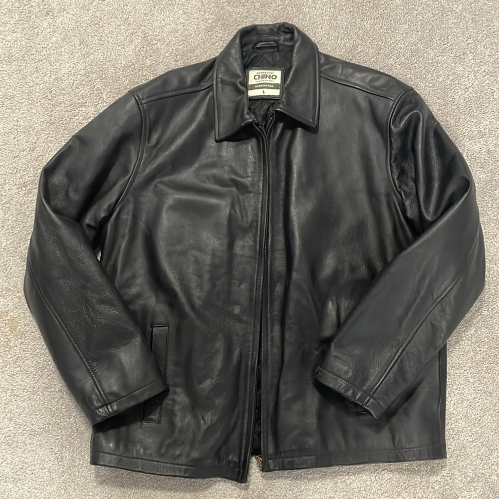 Authentic Chino Harrington Black Leather Jacket